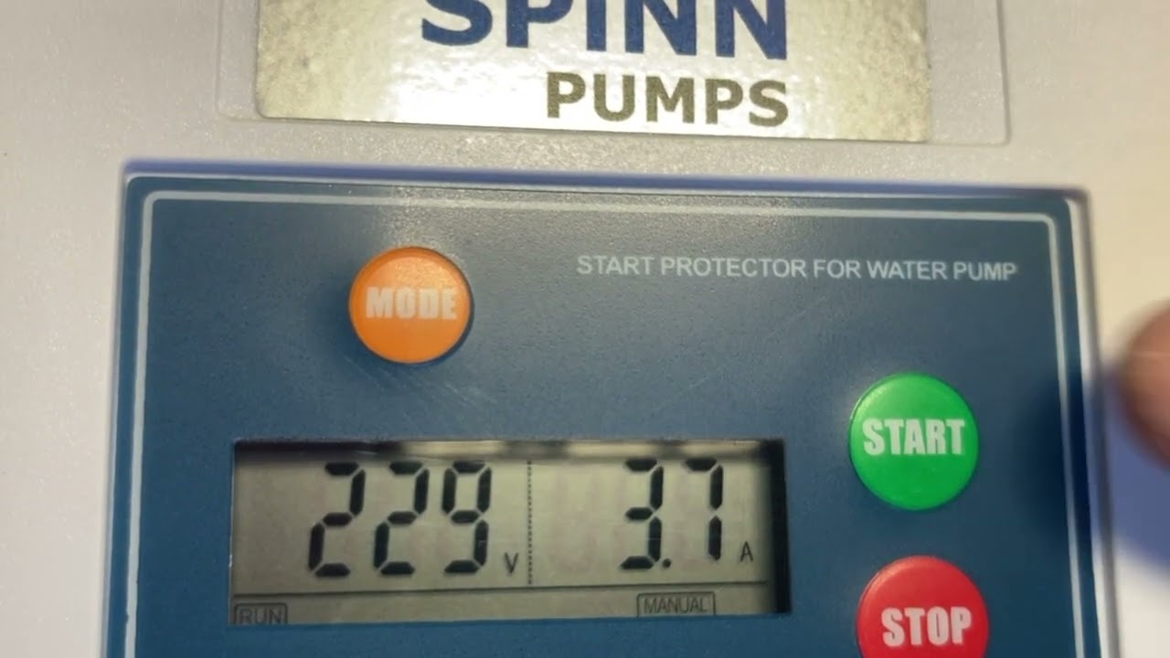 230V single phase auto pump controller, connection and calibration. MA-2