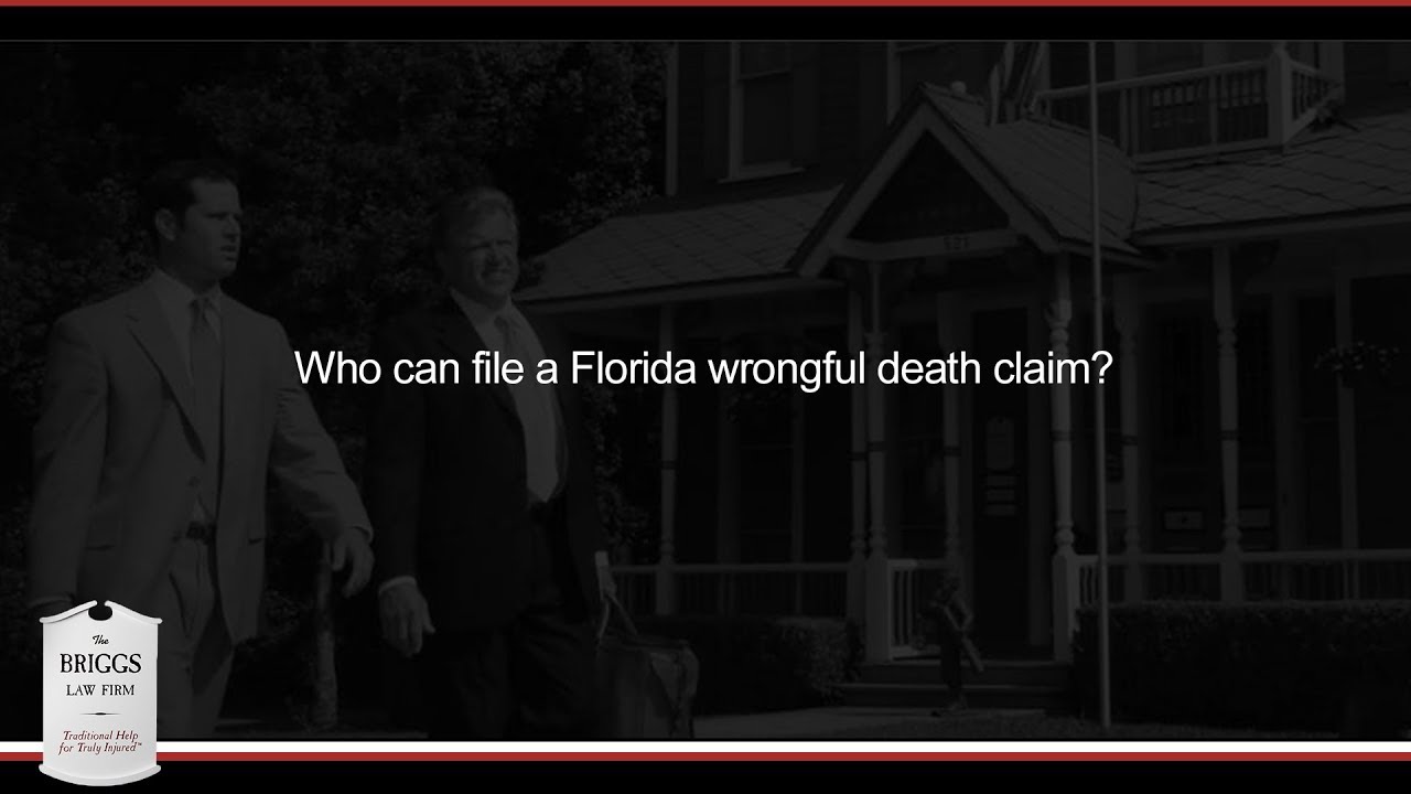 Who can file a Florida wrongful death claim?