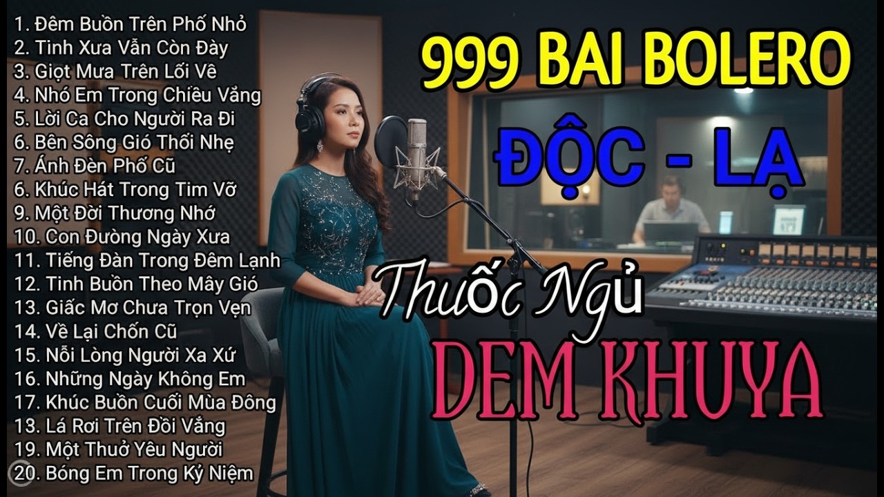 Bolero Việt Nam Gây Nghiện – Nhạc Buồn Nghe Đêm Không Ngủ