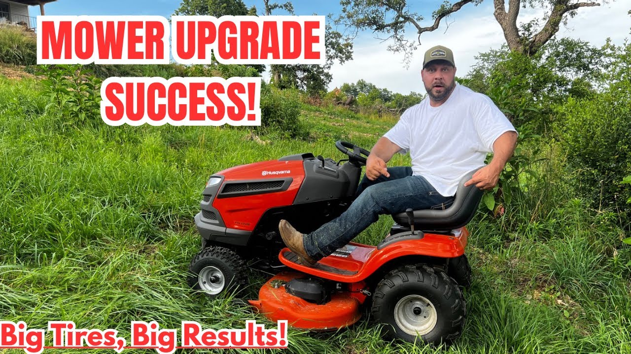 Testing Aggressive ATV Tires on My Mower! Homestead Pen Cleanup & Mowing Prep for Chickens