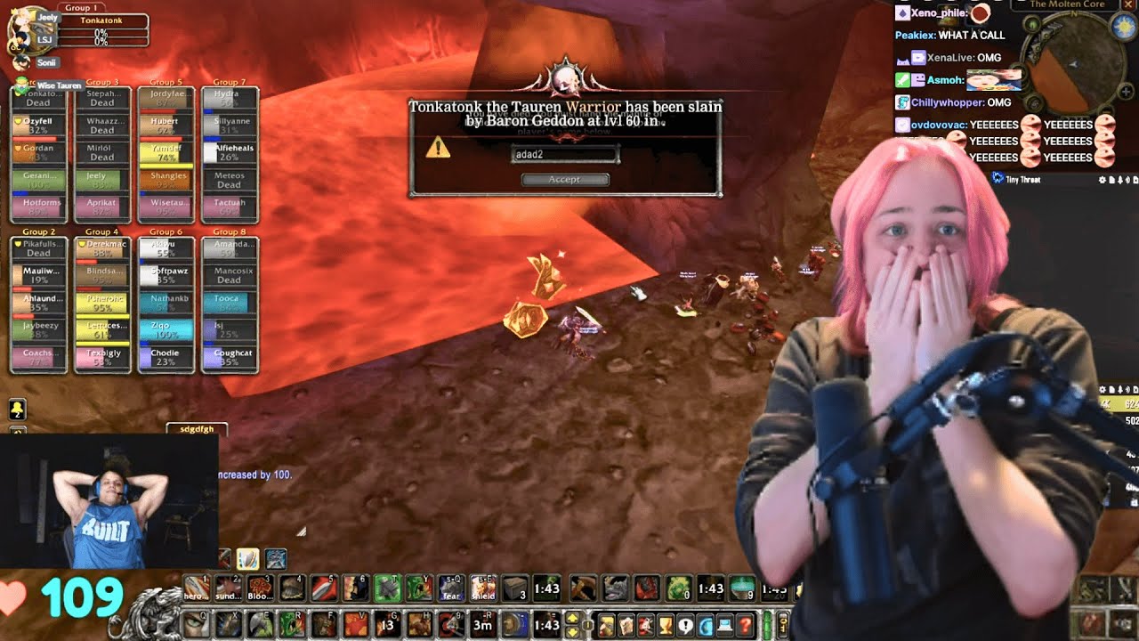 Tyler1's Raid Group Gets Wiped in Molten Core!