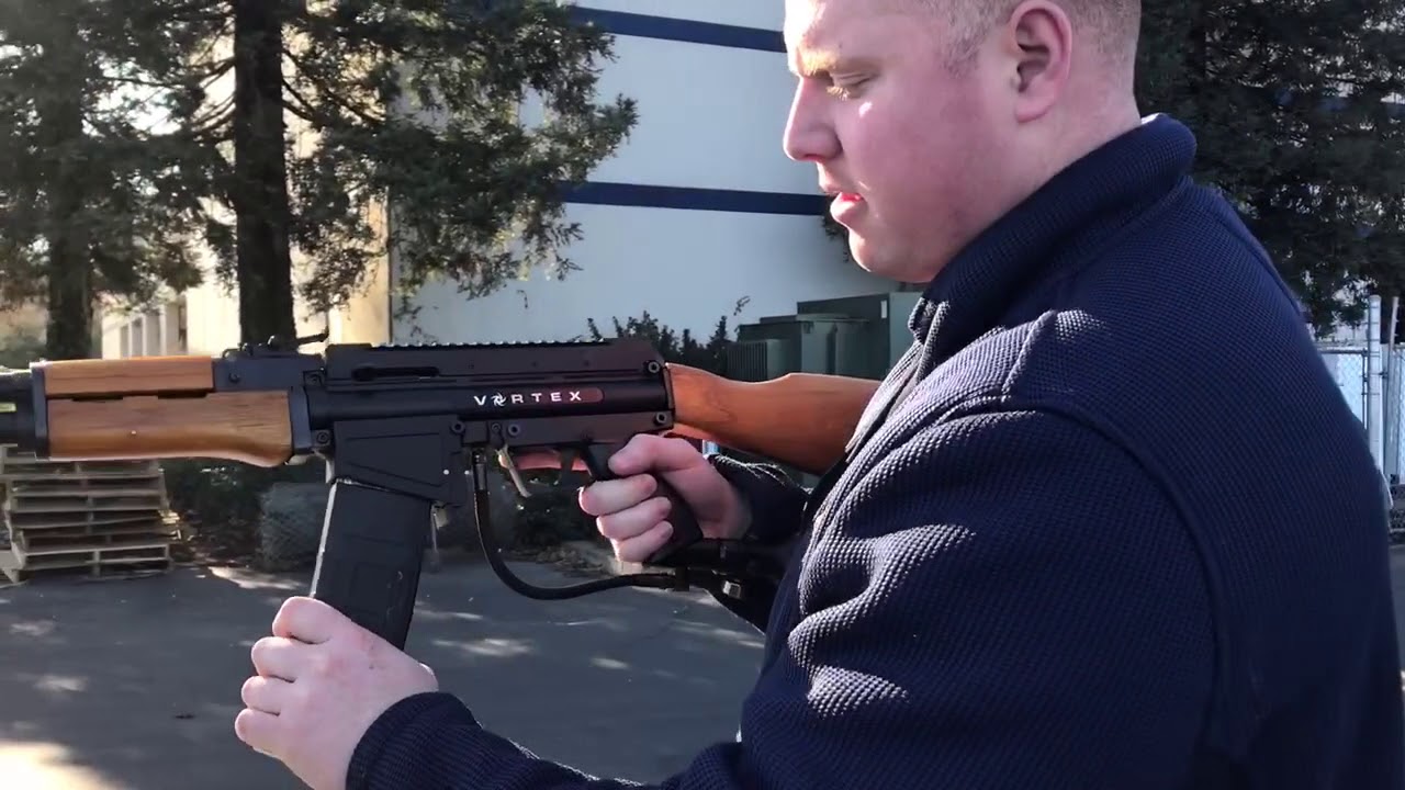 Пейнтбольный маркер TACAMO Vortex AK47 Mag Fed