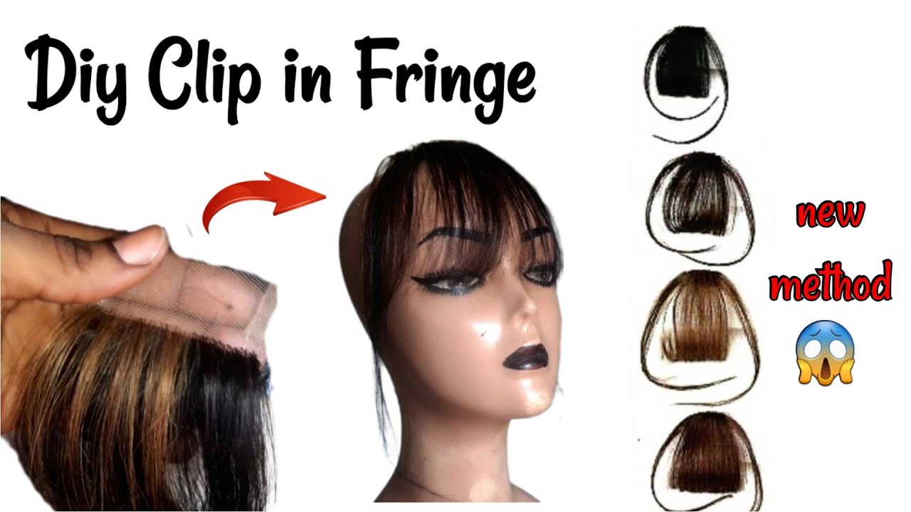DIY Clip In Fringe / Clip In Bangs / New Method / MizSandy