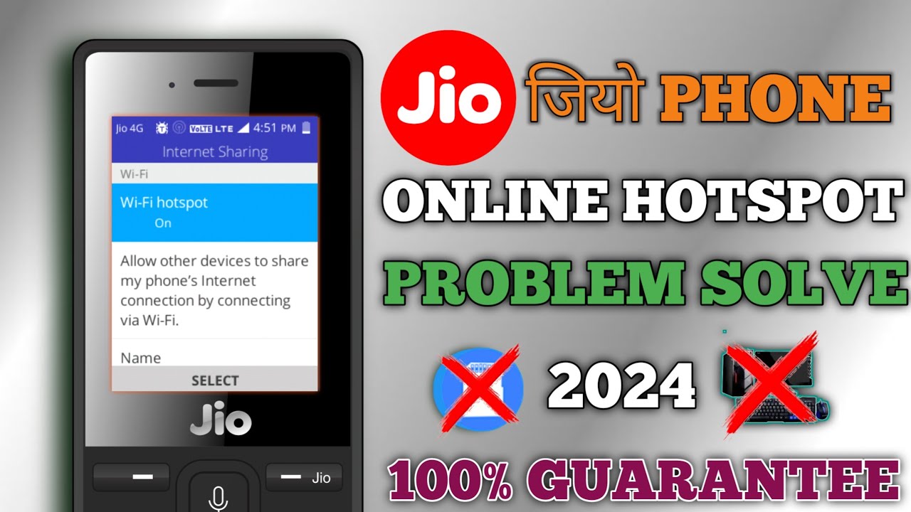 🔥Jio Phone Online HOTSPOT Problem Solve || 2024 Method 100% Working || By Unick Process