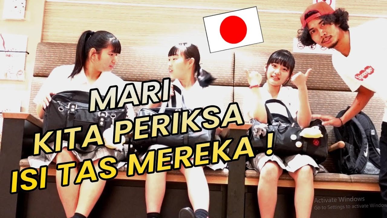 BONGKAR  ISI TAS ANAK CEWE SMA JEPANG! TERNYATA ISI NYA BEGINIAN!