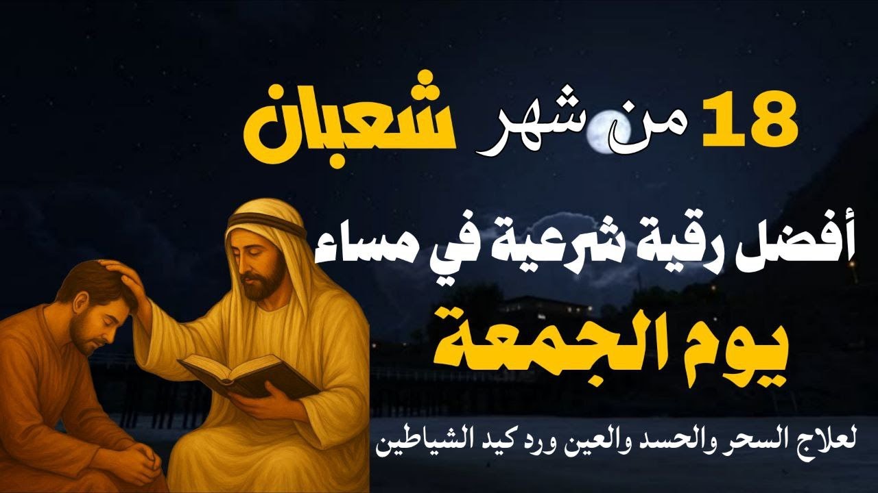 أفضل رقية شرعية في مساء يوم الجمعة- 18من شهر شعبان لعلاج الحسد والسحر والعين وتحصين البيت والأولاد