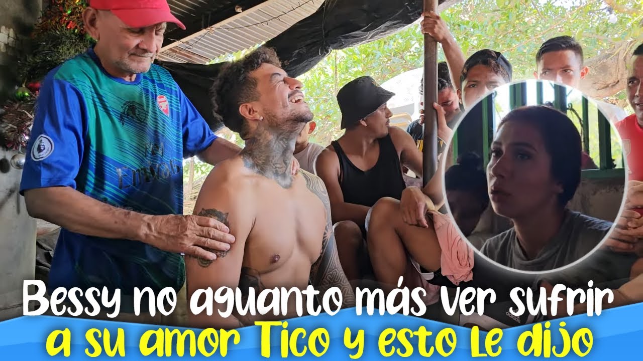 Miren como se preocupa Bessy cuando ve que estan sobando a su amor Tico. Que raro puja Miguel