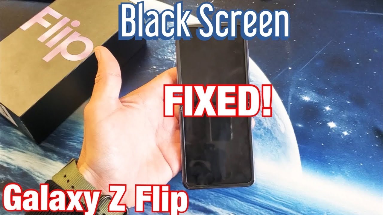 Galaxy Z Flip: как исправить черный экран смерти