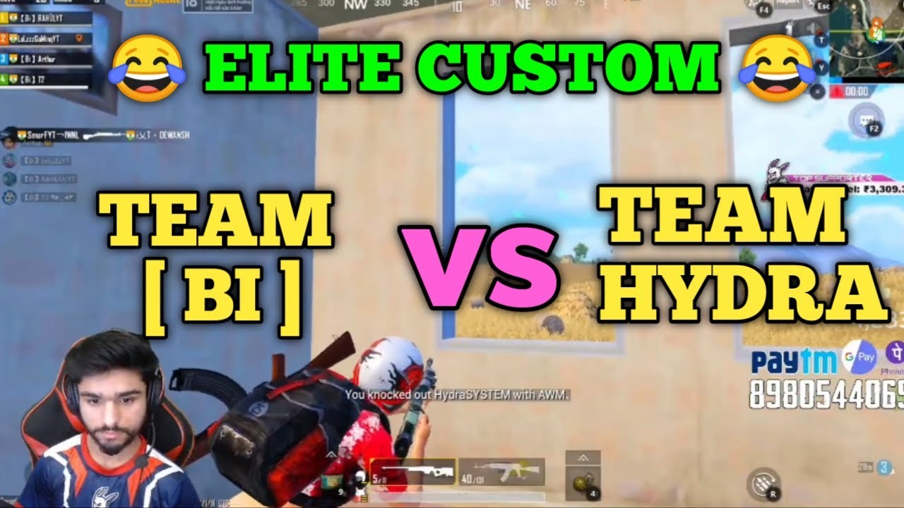Lolzzz gaming vs Hydra ayush intense fight in the last zone | Team bi vs Team hydra | Pubg emulator