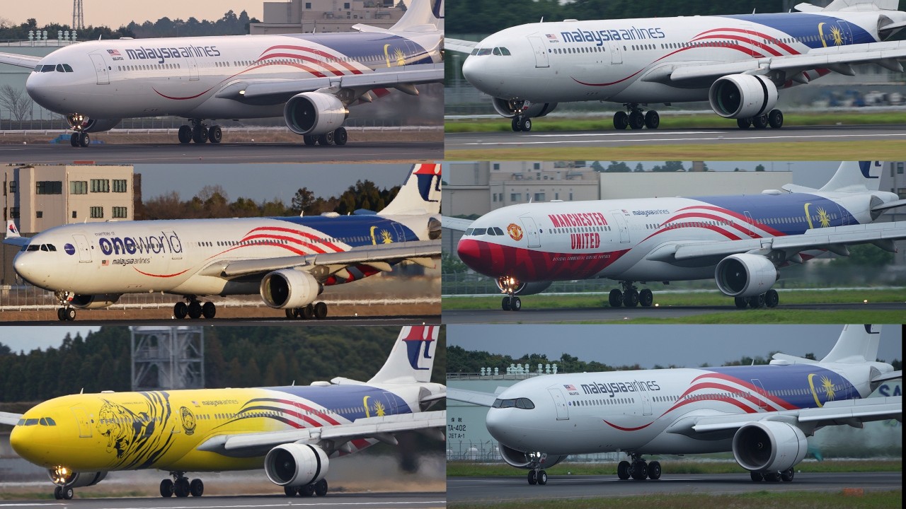 Malaysia Airlines A330-200 A330-300 A330-900 | 9M-MTX 9M-MTF 9M-MTE 9M-MTL 9M-MTG 9M-MNM | NRT/RJAA