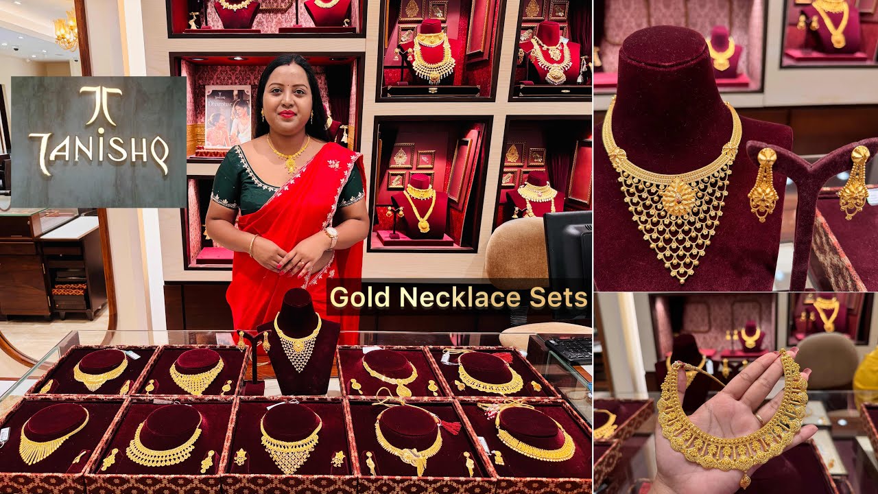 Tanishq all-new🔥&rdquo;Huge&rdquo;breathtaking 22KT gold necklace sets for traditional wear & special occasions😲