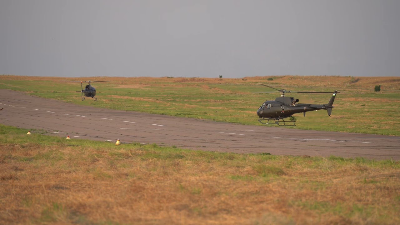 Airbus H125 during the test flights.