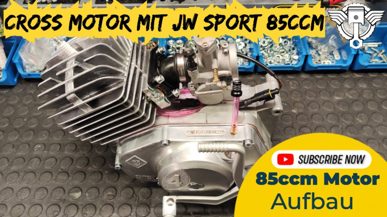 Ich Baue meinen Simson Cross Motor mit JW Sport Zylinderkit 85RM & LT85 EVO KW & Walzenlagern Part2