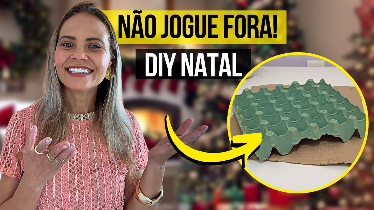 Decore Sua Casa Gastando Pouco Com Caixa de Ovos ✨Decoração de Natal 🎄