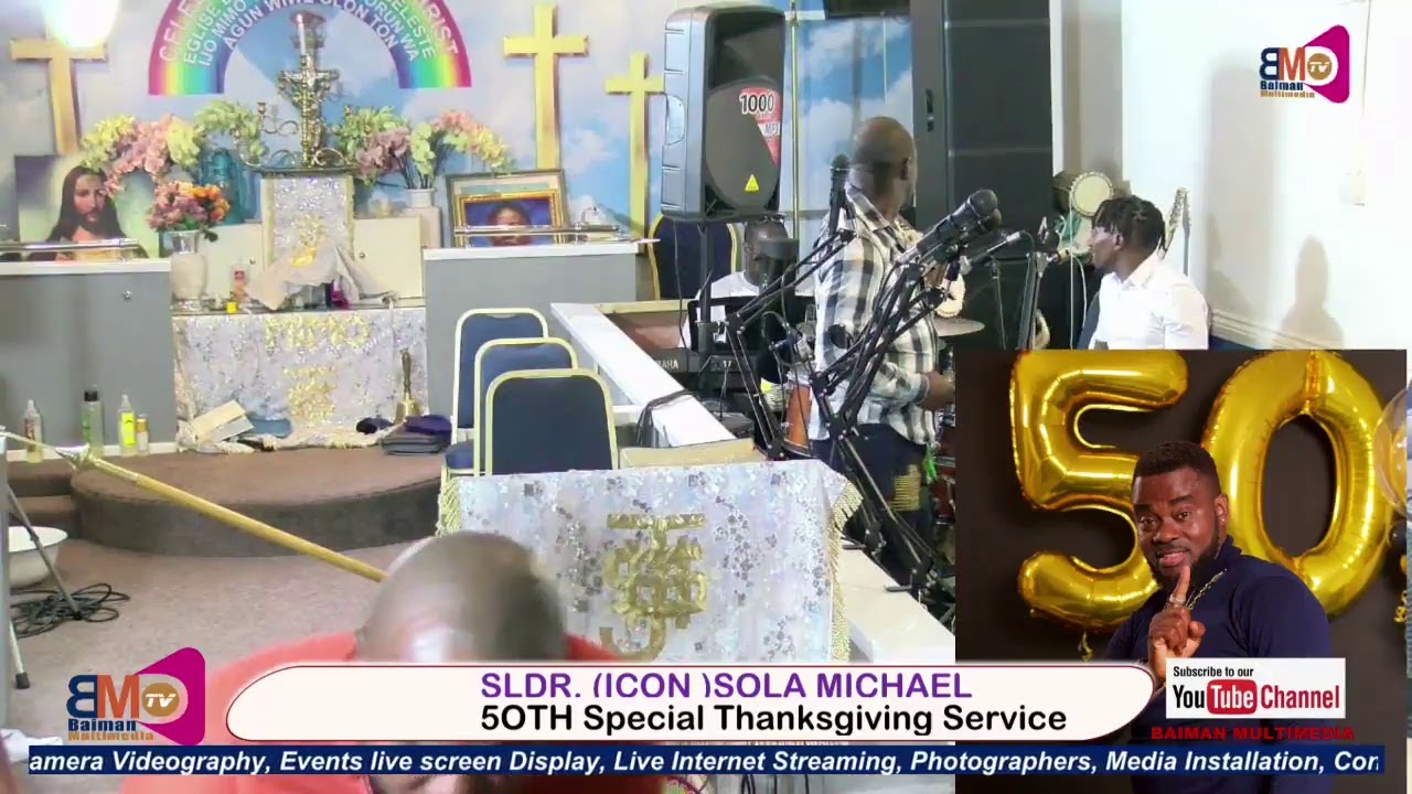 ICON SOLA MICHAEL  5OTH Special Thanksgiving Service
