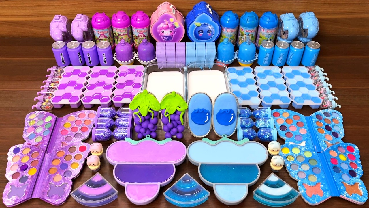 Slime Mixing Random Things Into Glossy Slime – Makeup, Clay, Beads #222