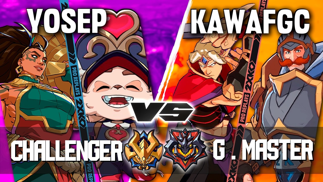 2XKO ▰ YOSEP (Teemo-Illaoi) vs KAWAFGC (Yasuo-Braum) ▰ 2XKO Pro level replays