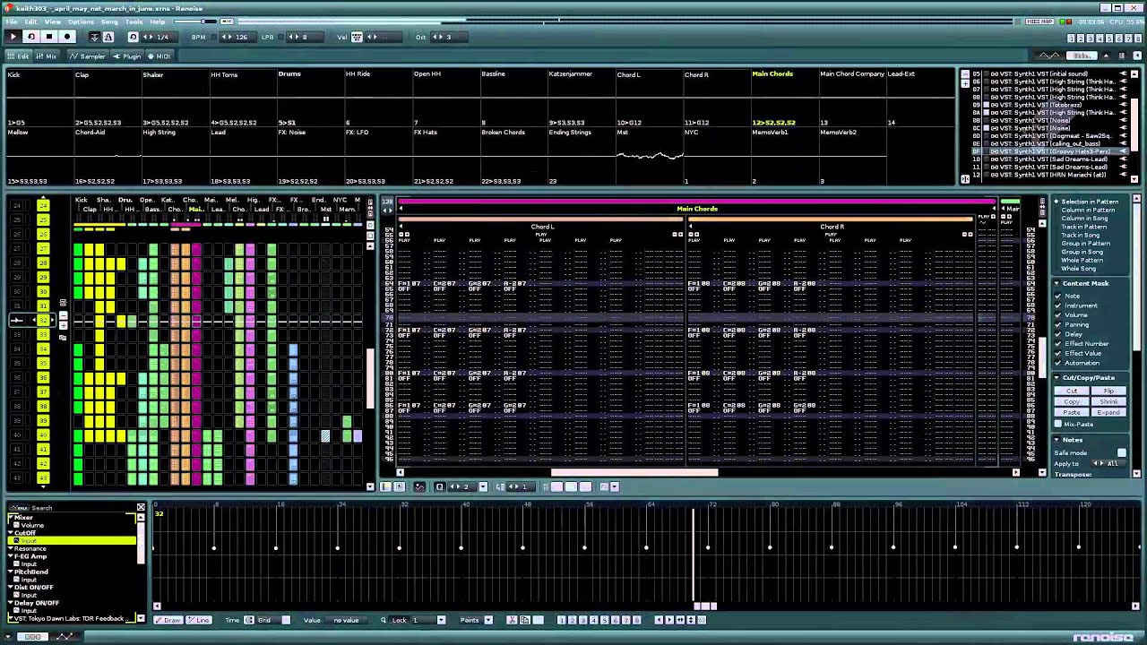 keith303 - since april may not march in june ( renoise 3.0 + synth1)