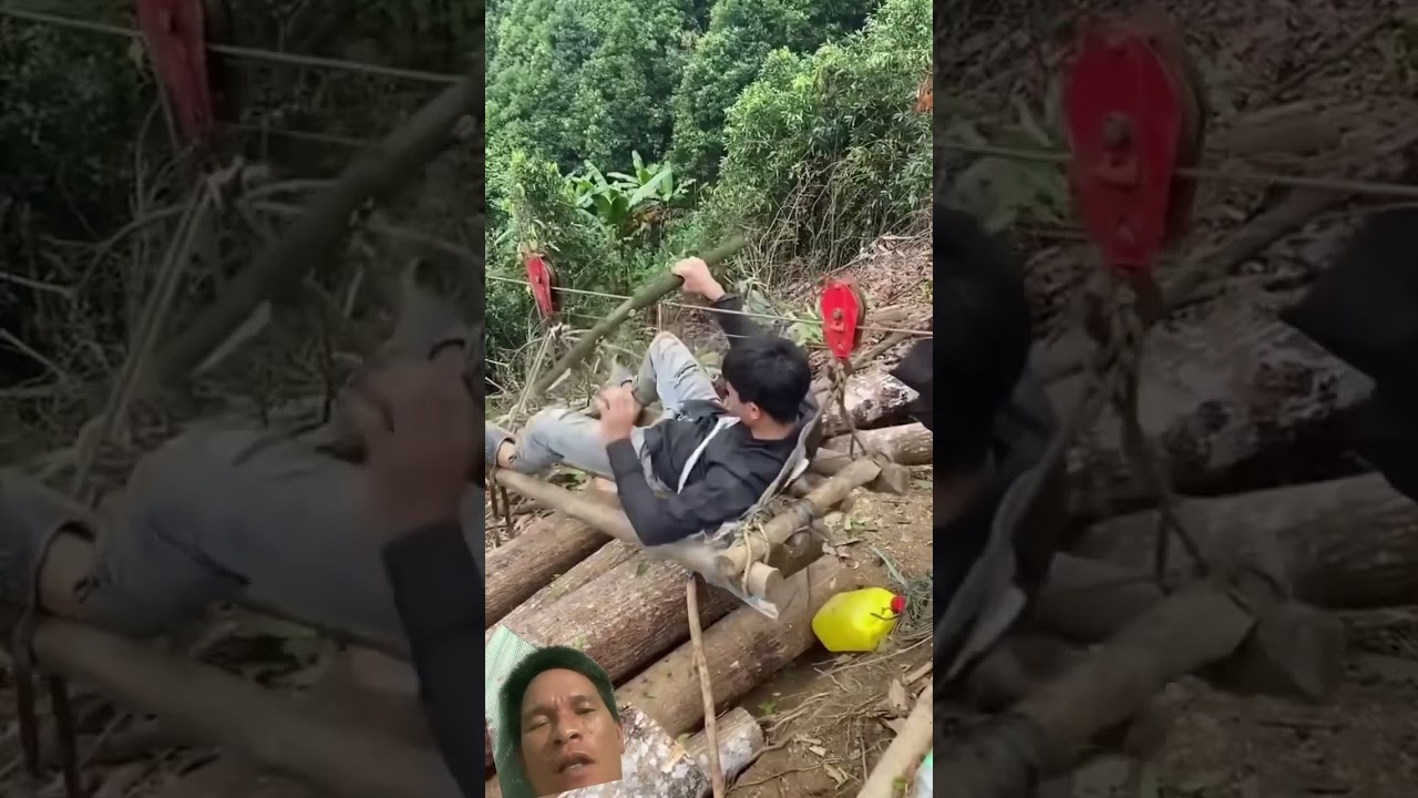 The homemade cable car of the Northwest people is truly amazing.