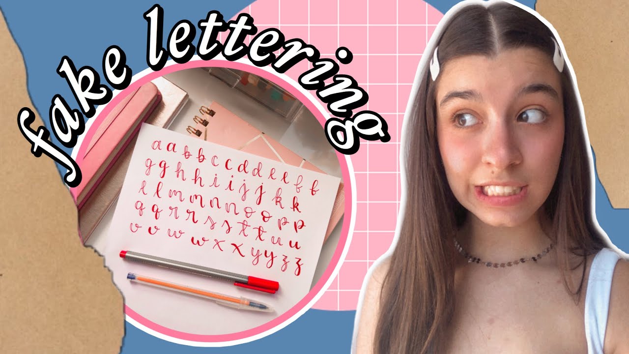 Como fazer FAKE LETTERING !!