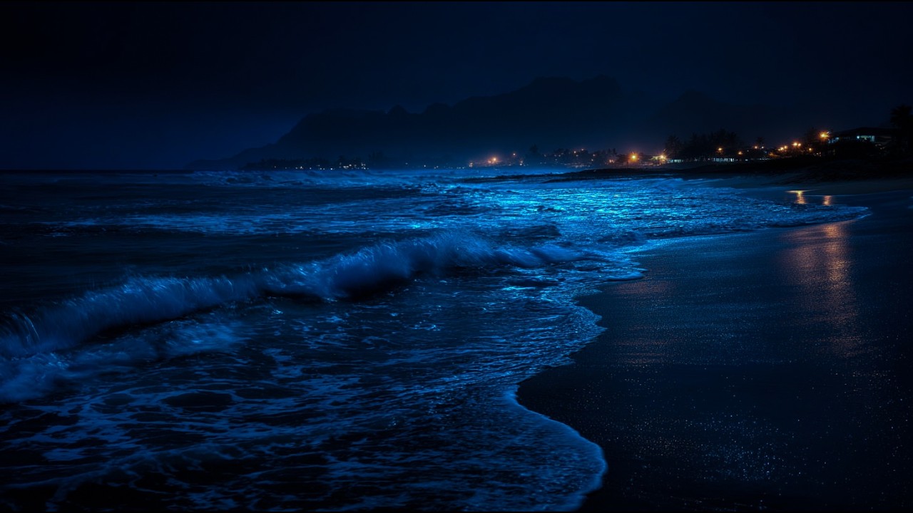 Fall Asleep In Under 3 Minutes - Full Body Healing Sleep with Deep Ocean Waves at Night