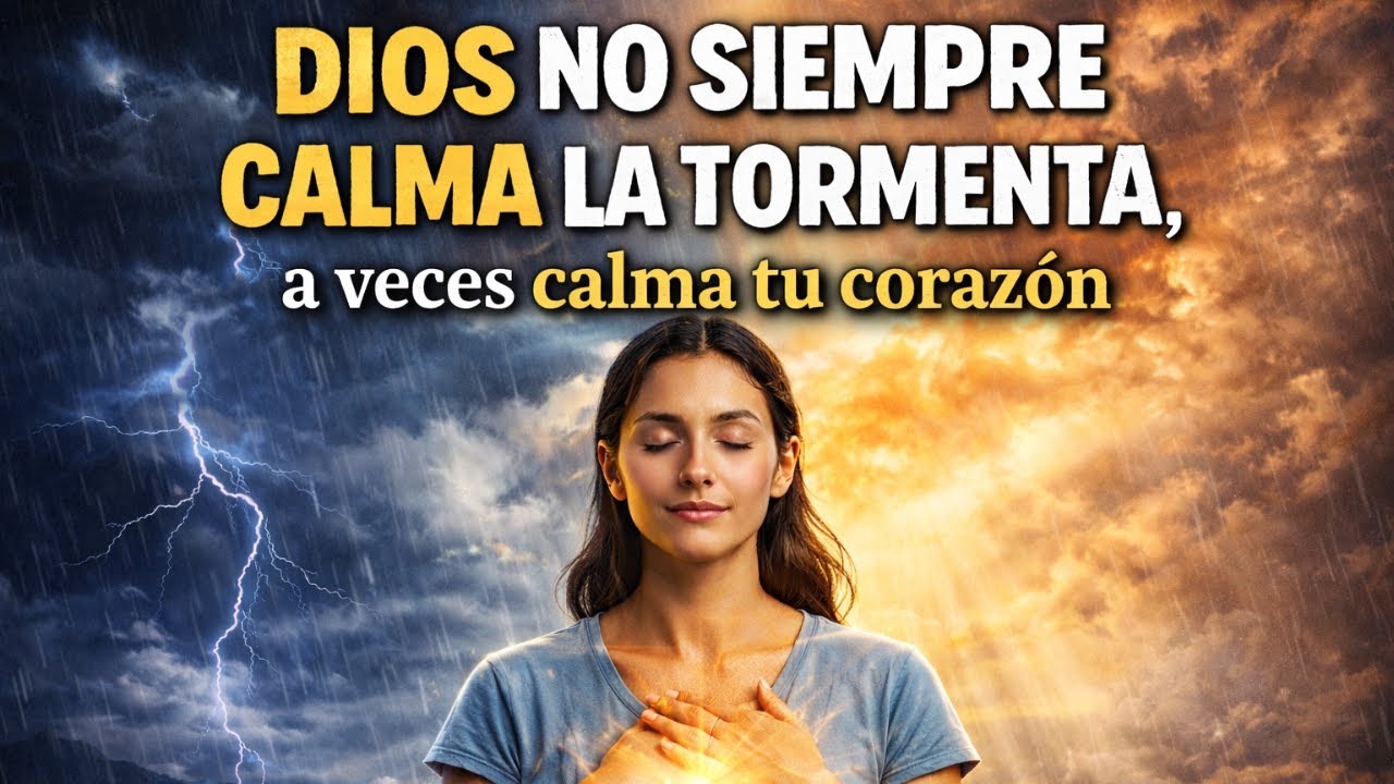 Dios No Siempre Calma La Tormenta, a veces calma tu corazón