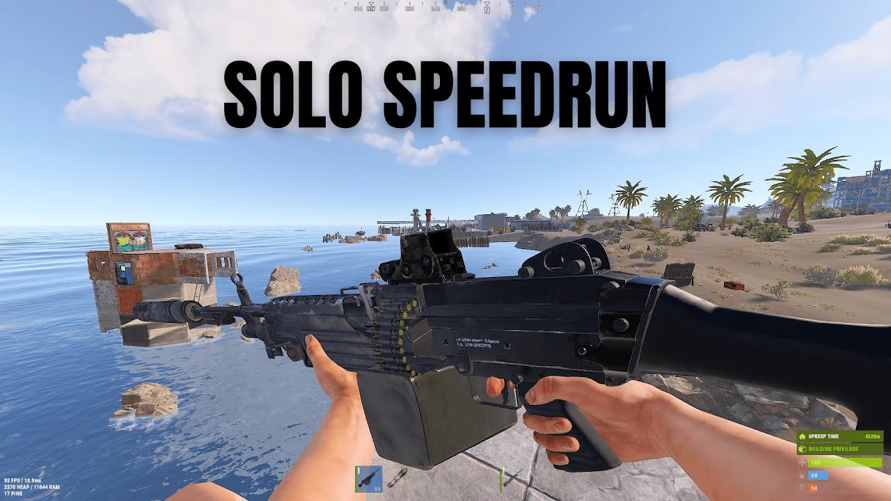 The Best Solo Snowball Speedrun - Rust