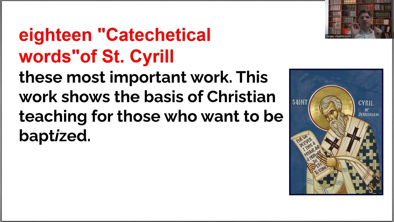 The English version. Patrology. St. John Chrysostom. St. Cyrill of Jerusalem