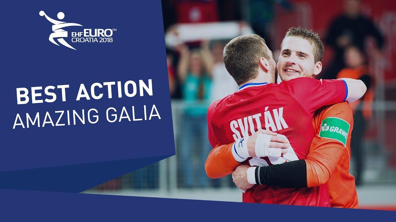 Amazing goalkeeper saves by Martin Galia | Men's EHF EURO 2018