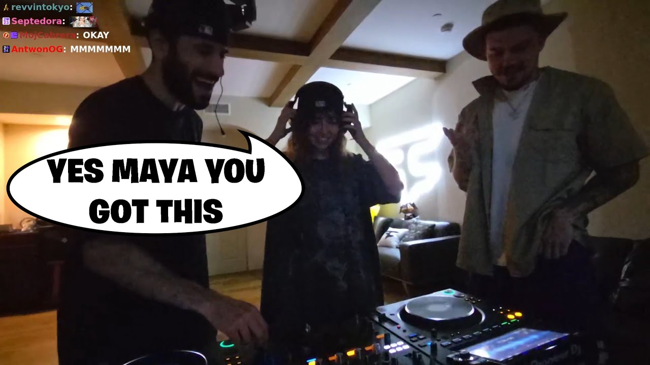 Kaysan Teaches Maya and Adapt How To DJ