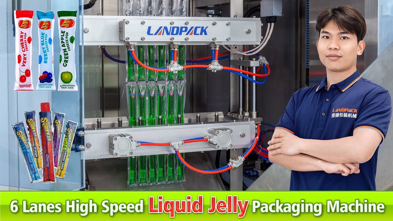 High-Speed Multi-Lane Jelly Packing Machine | 4-Side Seal Stick Pack | 150–180 Bags/Min