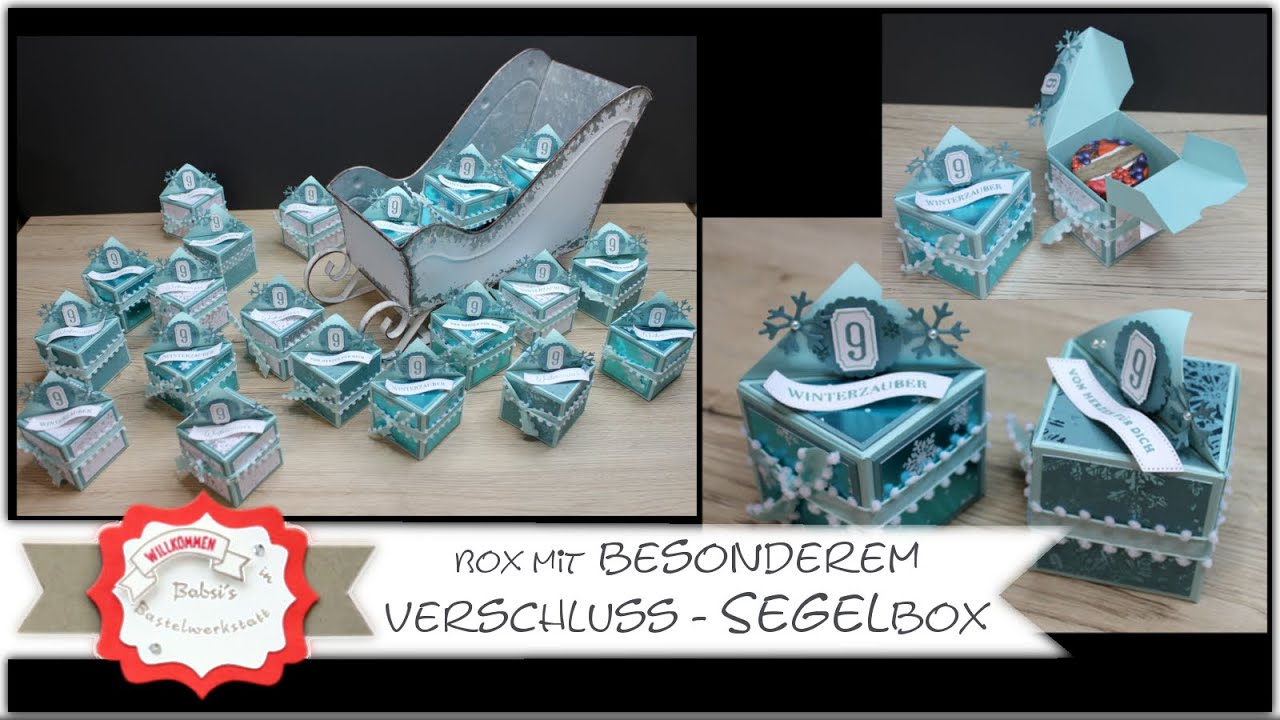 Verpackung mit besonderem Verschluss - Segelbox - Box basteln - tolle Box - Stampin'Up! - Anleitung