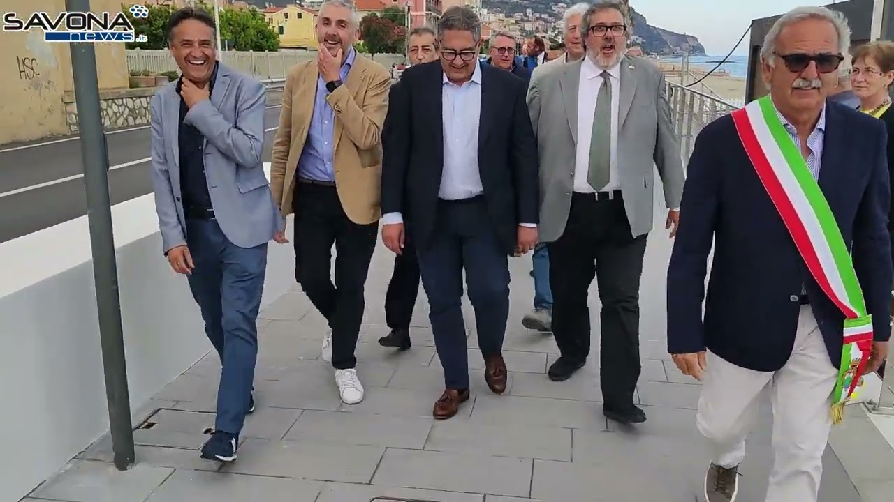 A Pietra Ligure inaugurata la passeggiata di Corso Italia