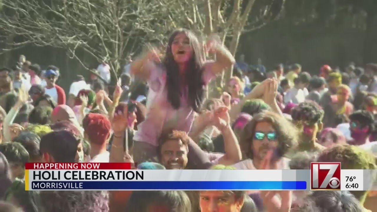 Holi festival celebration held in Morrisville