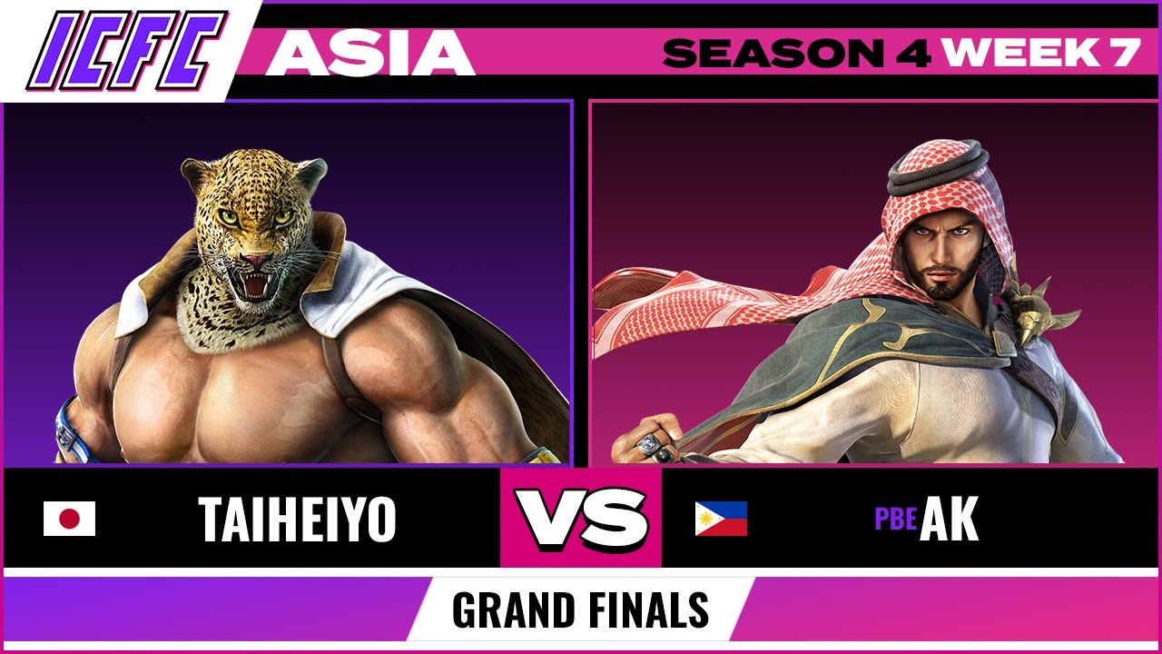 TaiHeiYo (King) vs AK (Shaheen) Grand Finals - ICFC Tekken 7 Asia Season 4 Week 7