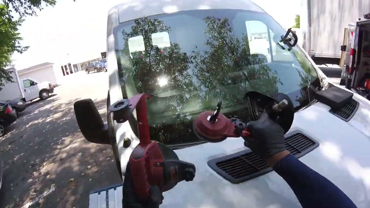 Ford Transit 2018 setting  windshield with the quick set
