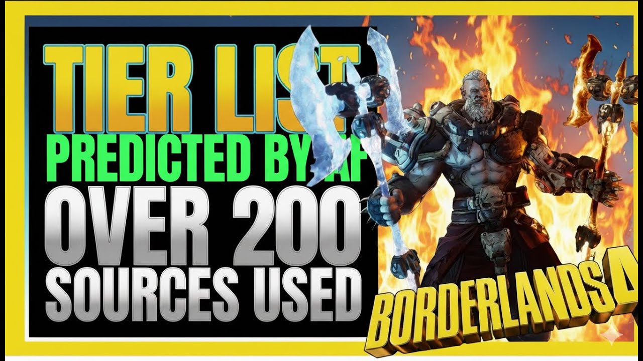 Borderlands 4 Tier List: AI Predicts HARLOWE Best S-Tier Character