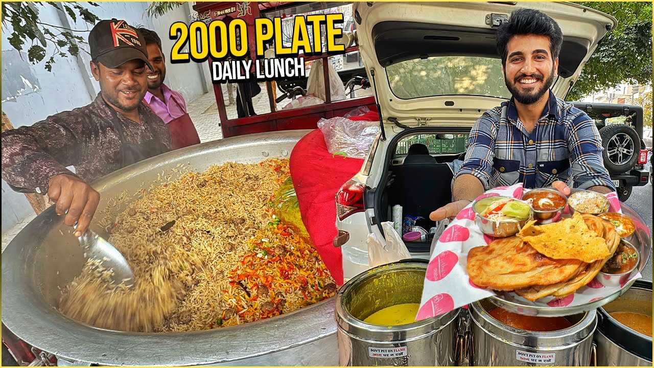 30/- Top Notch Indian Street Food Punjab 😍 Shri Balaji Veg Biryani, 5star Chef ka i20 Dhaba & more