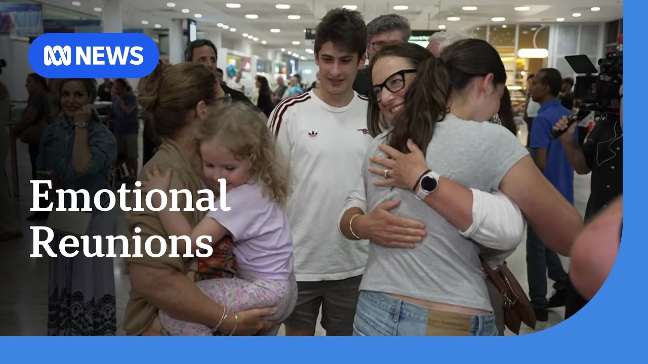 Emotional reunions after travelers stranded in the Middle East arrive in Australia | ABC NEWS