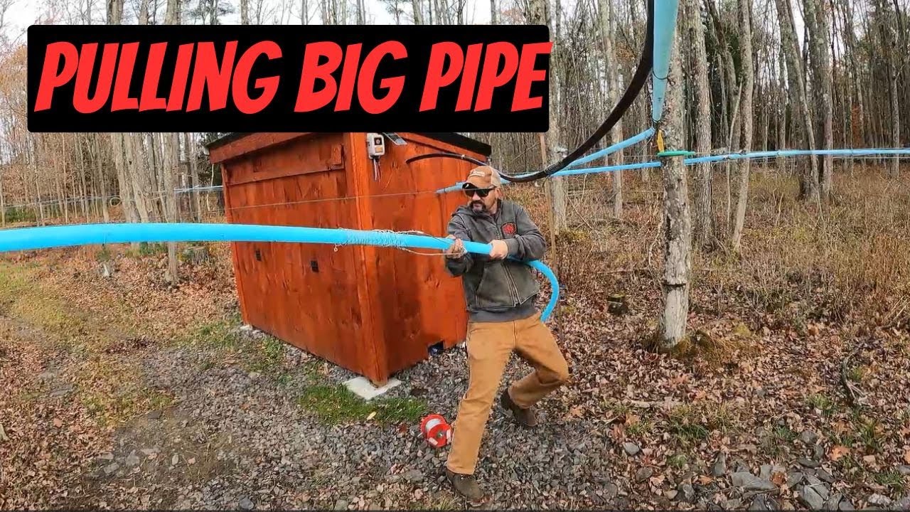 Тяну большую трубу для кленового сиропа