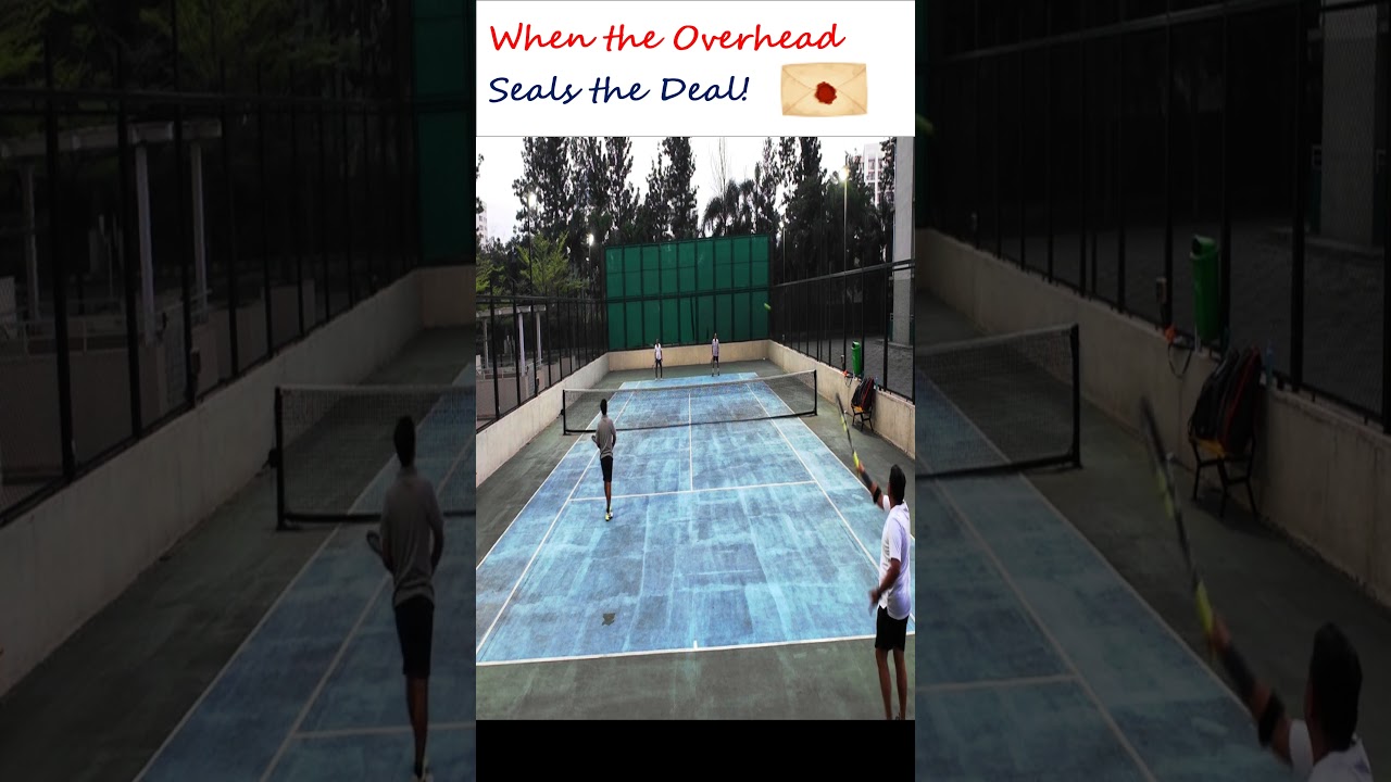 When the Overhead Seals the Deal! #tennis #tennisshorts #tennisreels #reels #tennisshot #overheads