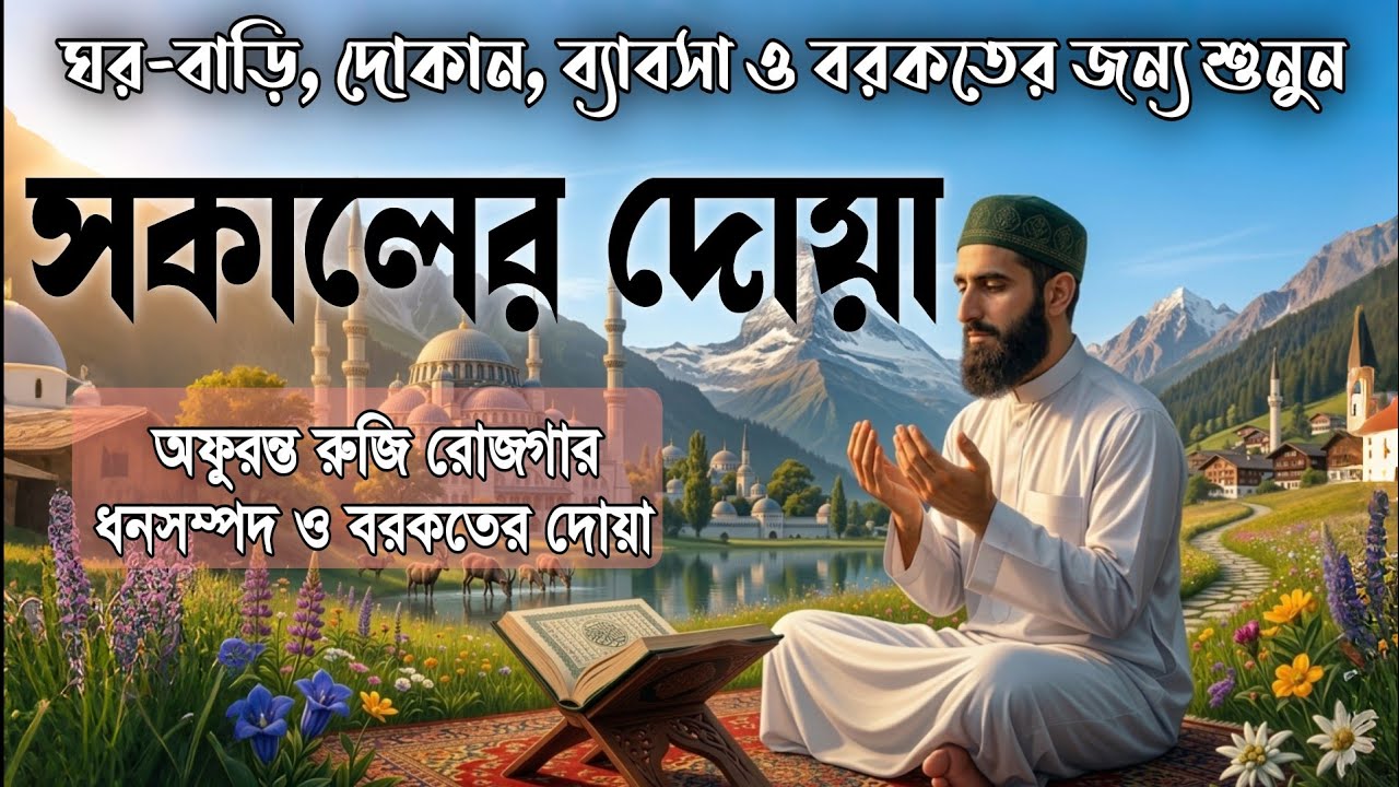 সকালটা শুরু হোক হৃদয় শীতল করা বরকতময় আয়াত দিয়ে। সকালের দোয়া ও জিকির । Morning Dua Full by Alaa Aqel