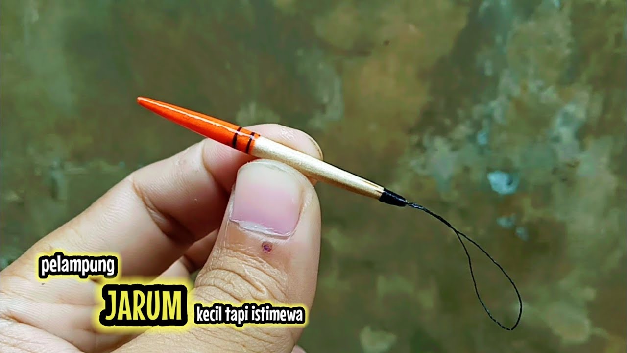tutorial membuat PELAMPUNG PANCING JARUM DARI LIMBAH KAYU || fishing float