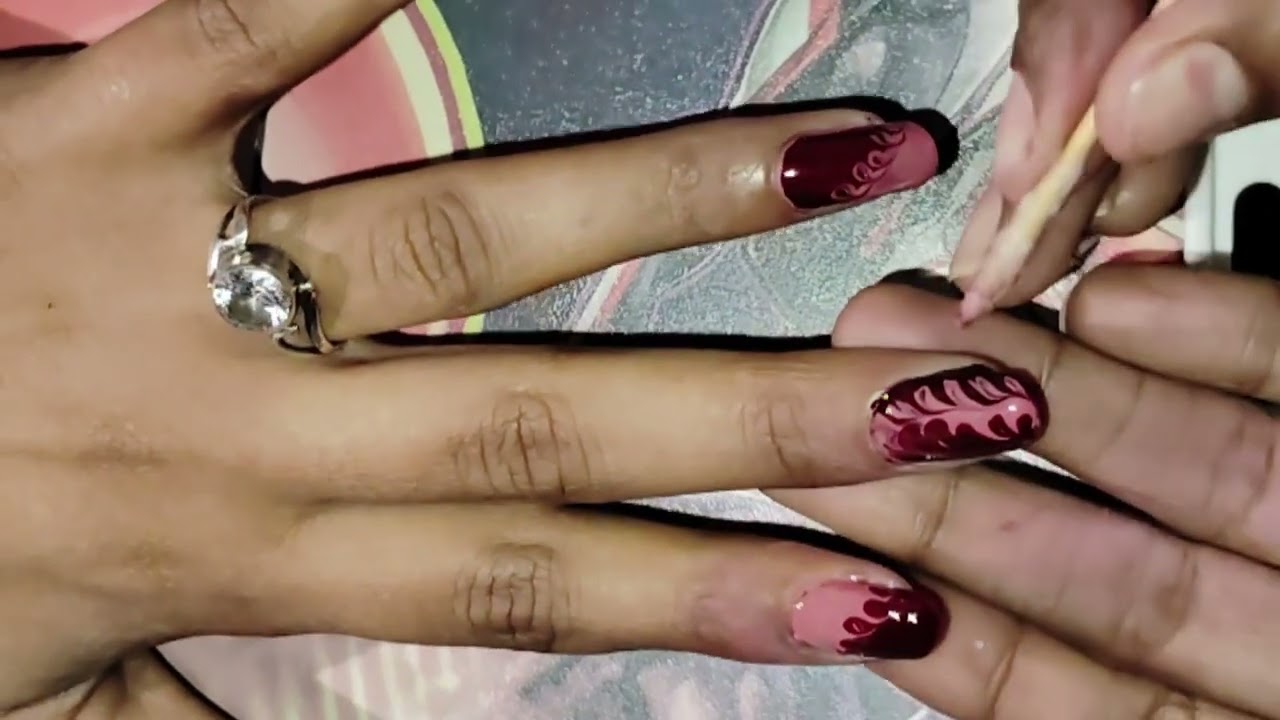 Nail art with unique and simple ll nailart 