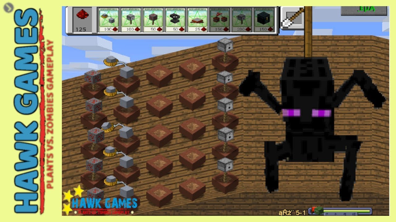 Plants vs Zombies 1 🌻 Mod Minecraft - Roof 1 🏡