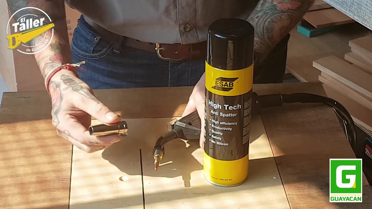 Aerosol antiadherente para soldadoras Mig