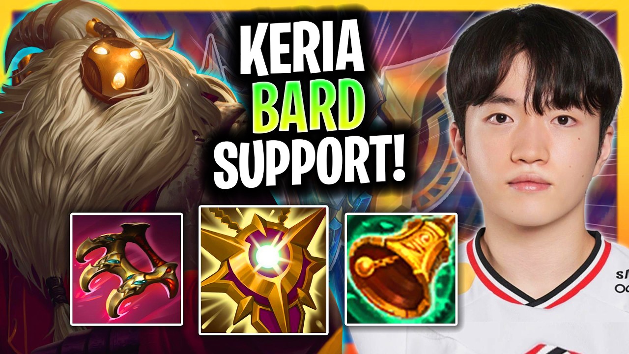 T1 KERIA IS INSANE WITH BARD SUPPORT! | T1 Keria Plays Bard Support Patch 26.15