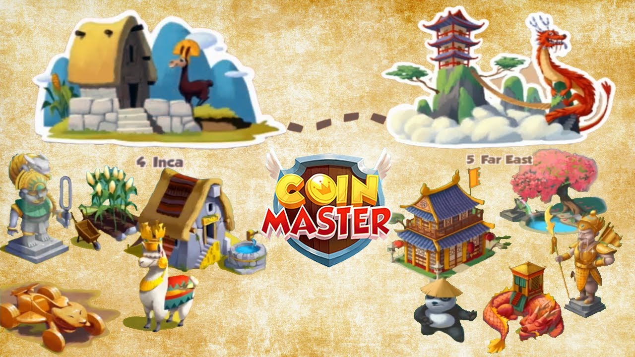Coin Master прохождение 4 Inca and Far East