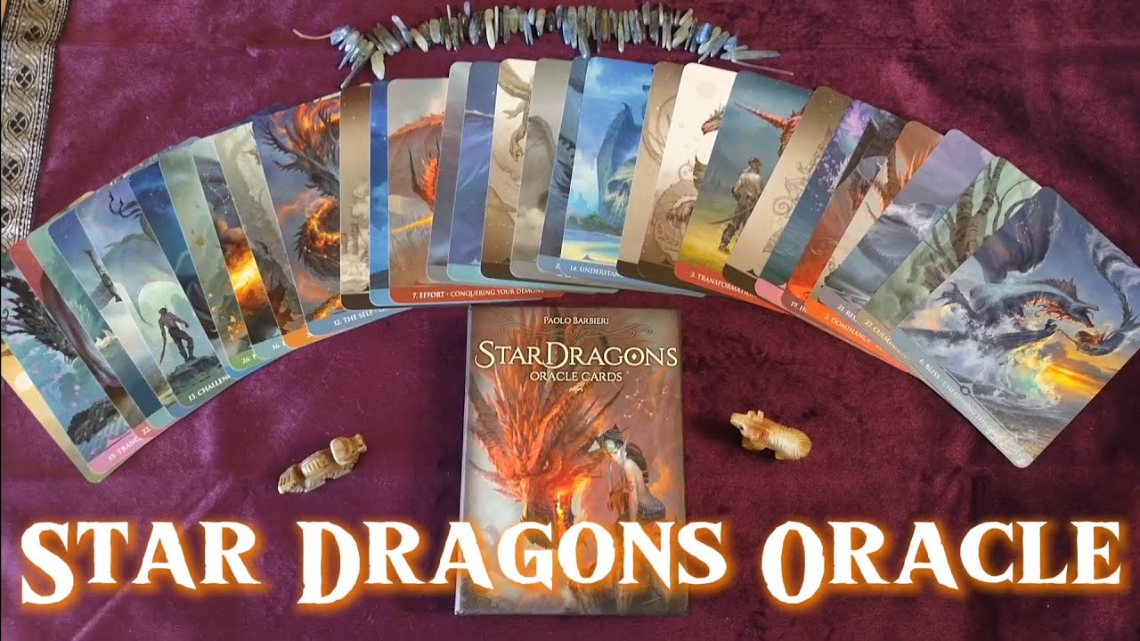 My HUSBAND'S Mini Deck Collection | Star Dragons Oracle✨🐲... Plus His 2 Tarot Decks