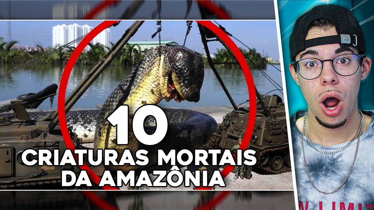 PORTUGUÊS REAGE A 10 CRIATURAS MORTAIS DA AMAZÔNIA!!!